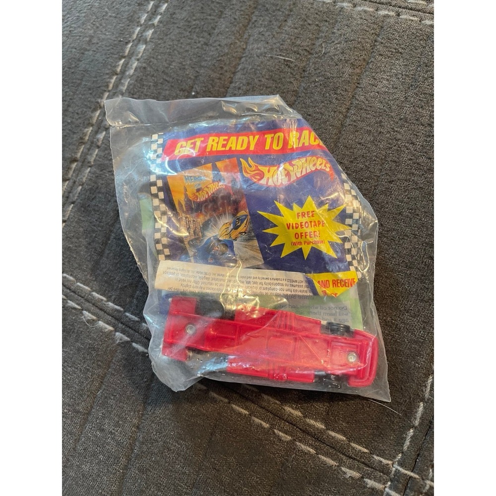 1992 Hot Wheels Series White Funny Car with Lightning #23 McDonald's Happy Meal